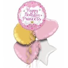 Disney Princess Pink Balloon Bouquet